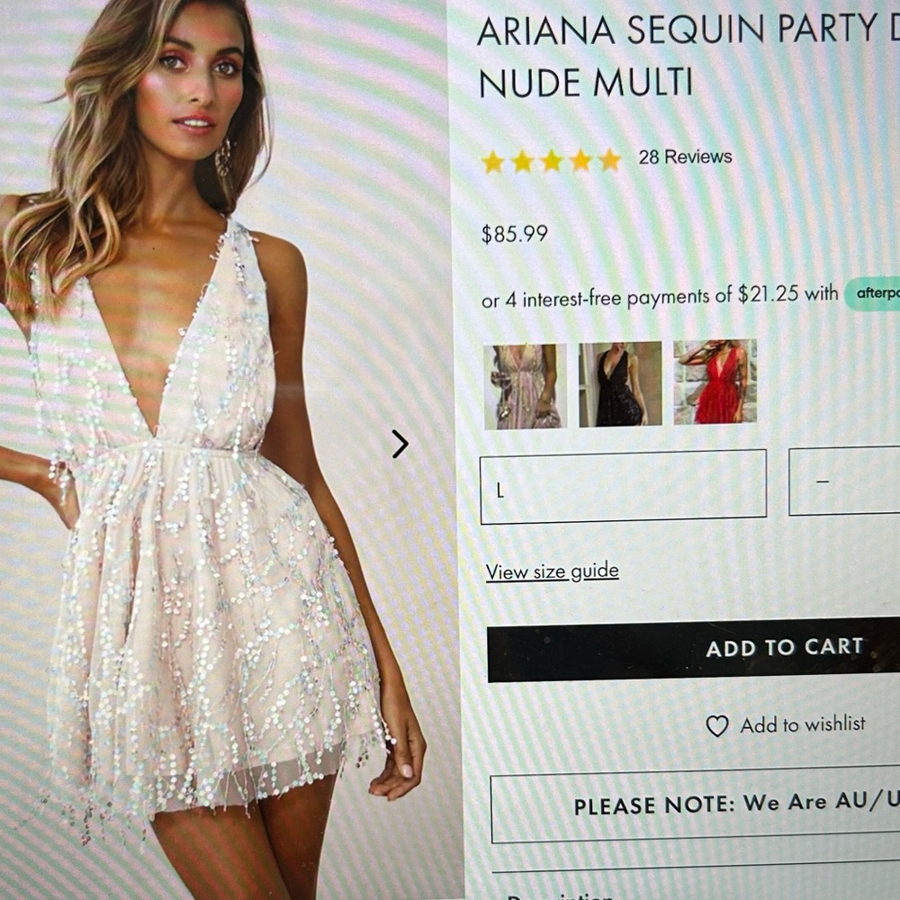 Selfie Leslie sequin dress